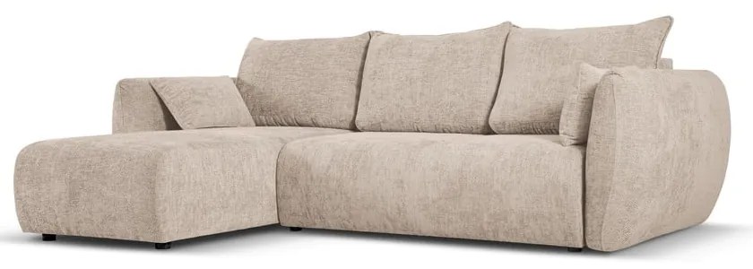Bézs sarokkanapé (bal oldali) Matera – Cosmopolitan Design