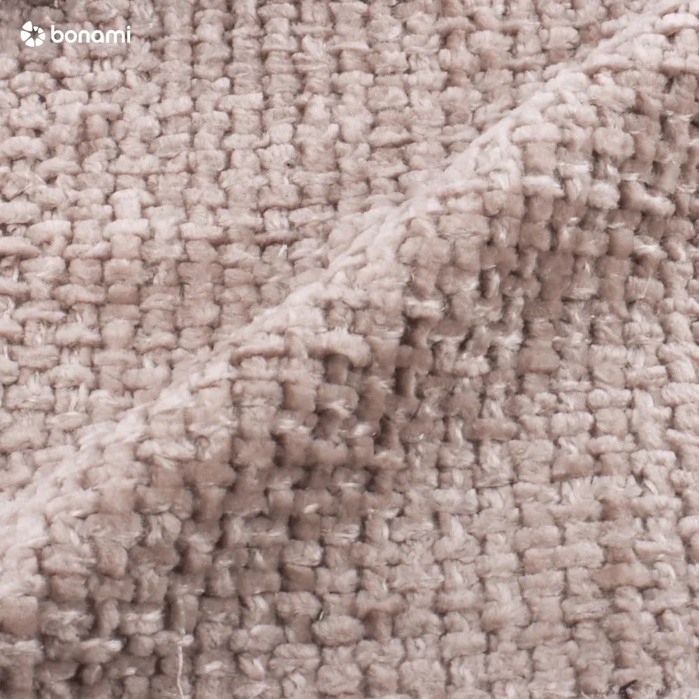 Bézs kárpitozott ágyneműtartós franciaágy ágyráccsal 200x200 cm Bellis – Micadoni Home