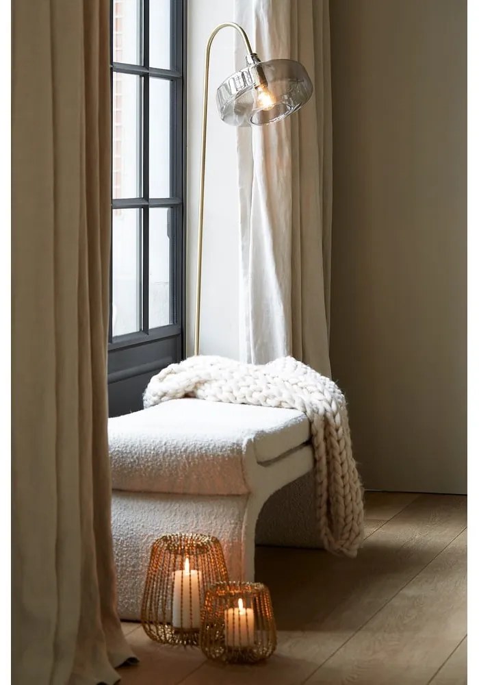 Krémszínű buklé pad Nafya – Light &amp; Living