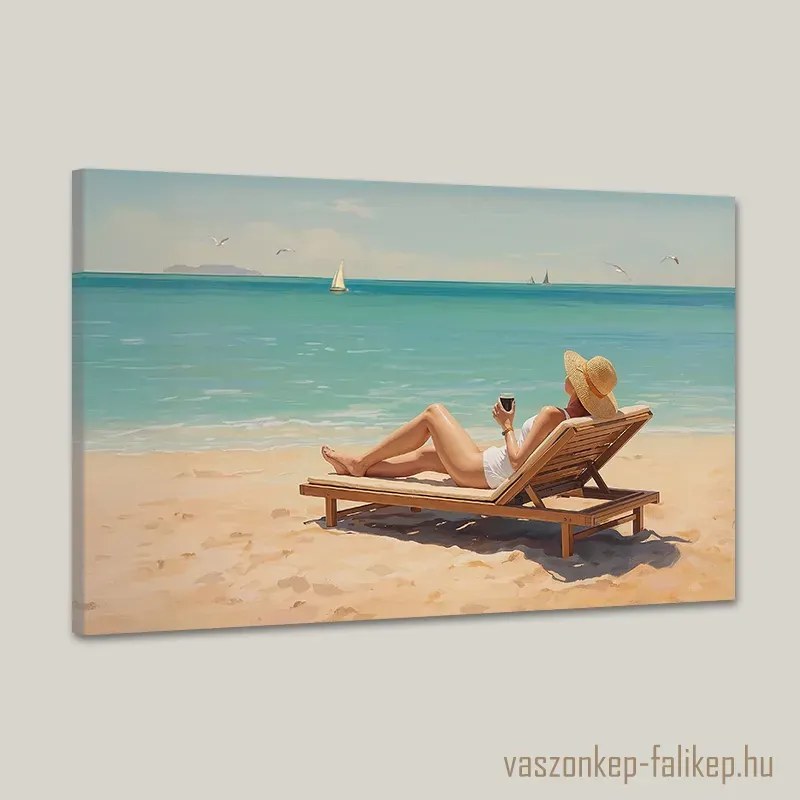 Tengerparti pihenés – Prémium falikép 60x40 cm