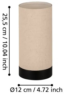 Eglo 900861 - Asztali lámpa FENIGLIA 1xE27/40W/230V