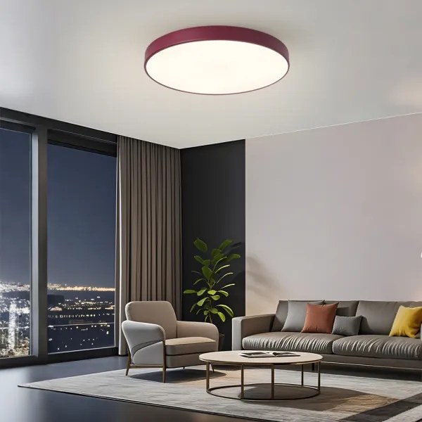 BRILAGI-LED Dimmelhető mennyezeti lámpatest POOL LED/60W/230V 3000-6000K 60 cm bordó+távirányító