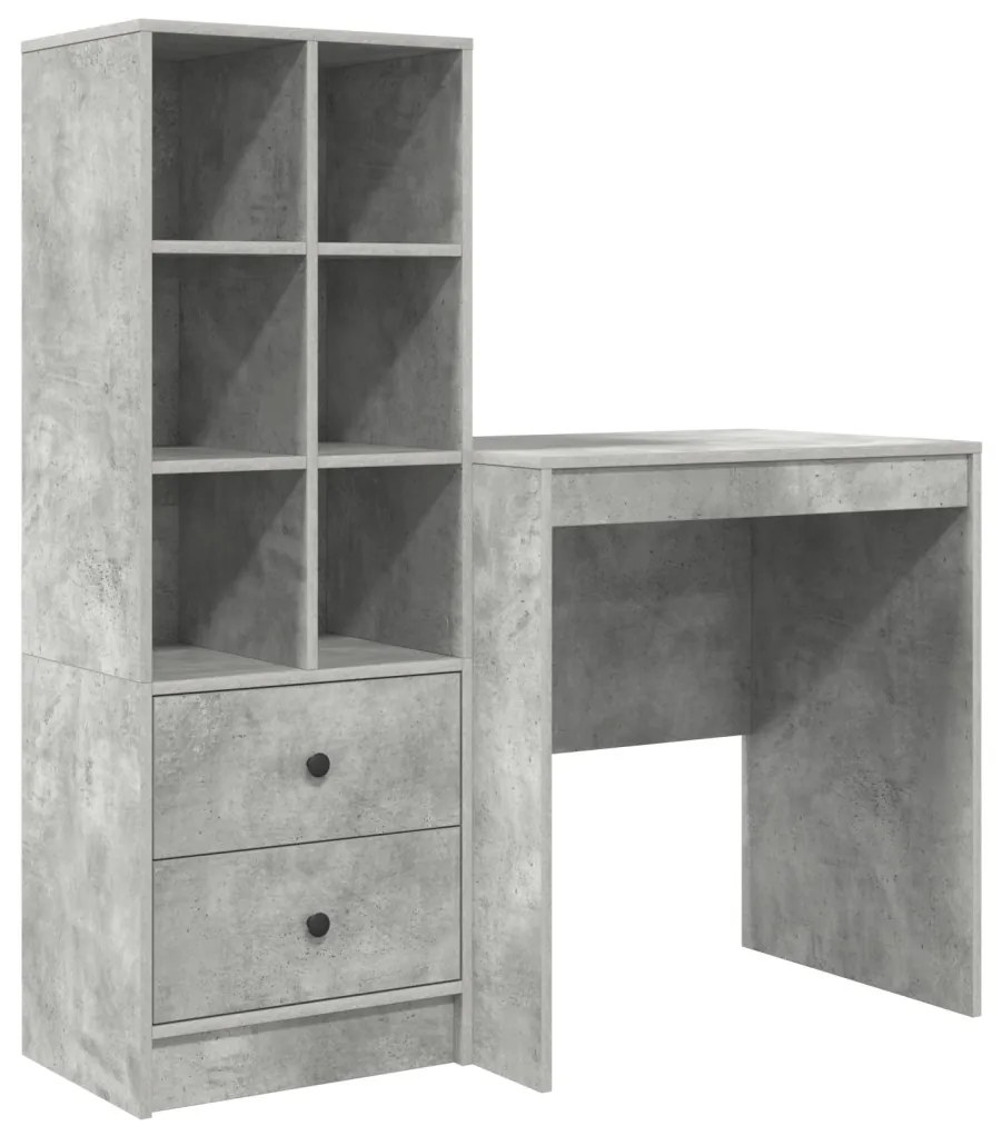 Tárolós Íróasztal Betongrey Forgácslap