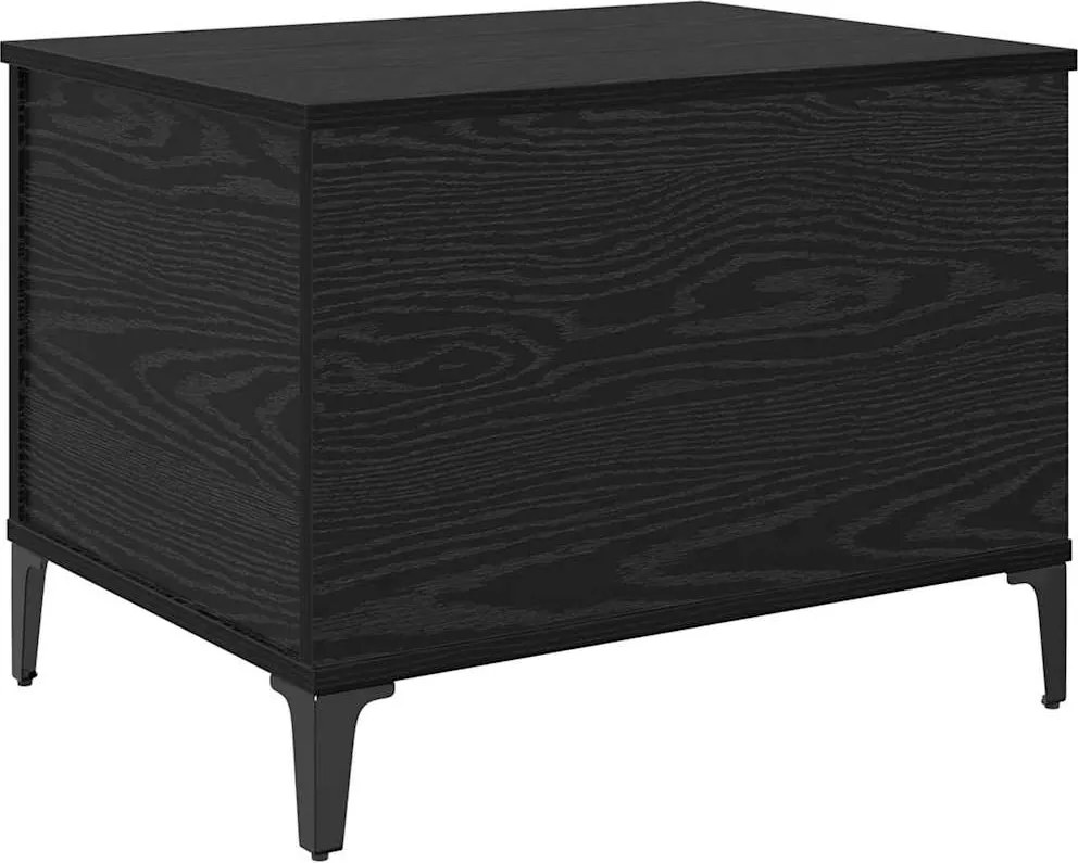 vidaXL Dohányzóasztal Fekete tölgy 60 x 44,5 x 45 cm Faanyag