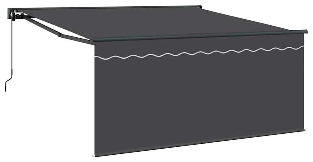 Behúzható napellenző Szürke és antracit 300 x 250 cm