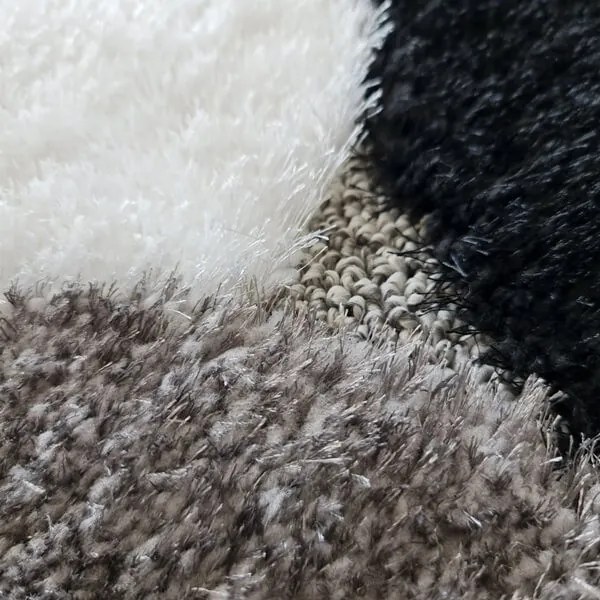 Baker prémium shaggy szőnyeg hosszú szálú fekete szürke