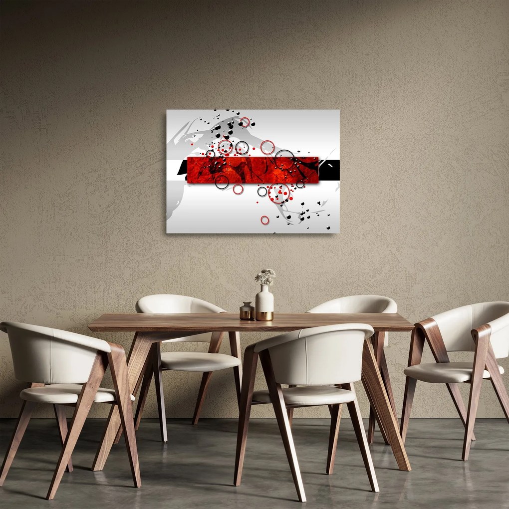 Az absztrakció képe (üvegen) (70x50 cm)