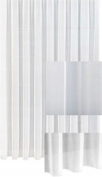 Függöny Fátyol Függöny Wave Szalaggal Hullám Függöny Fátyol Sima Sz.130x285