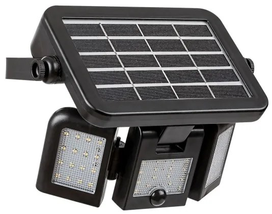 Rabalux 77020 - LED napelemes reflektor érzékelővel LIHULL LED/9,6W/3,7V IP44