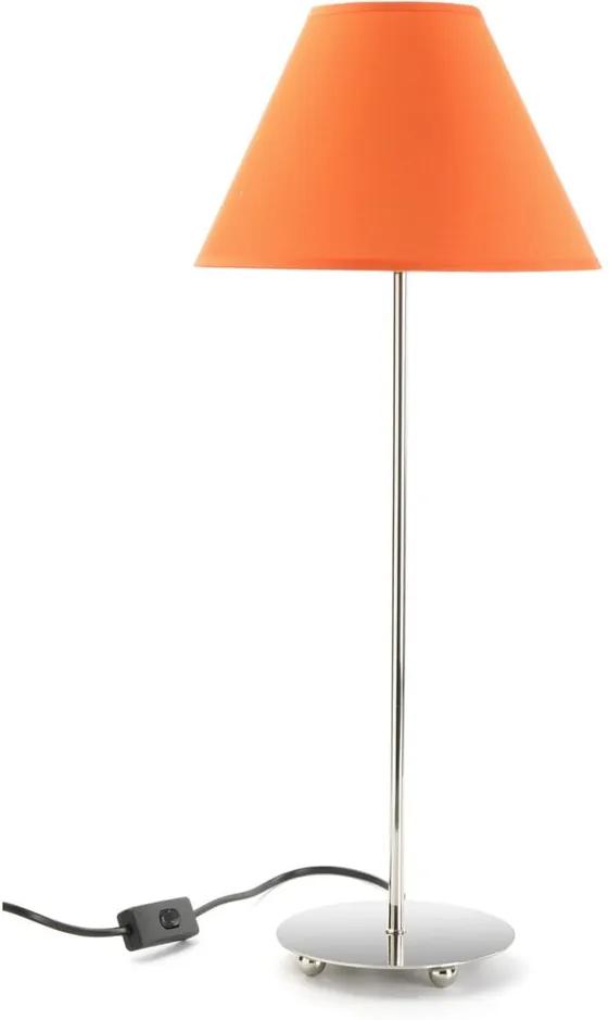 Metalina narancssárga asztali lámpa, ø 25 cm - Versa