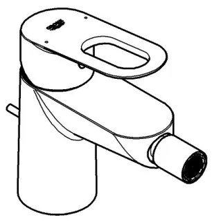 GROHE 23338000 - BAULOOP bidé csaptelep, fényes króm