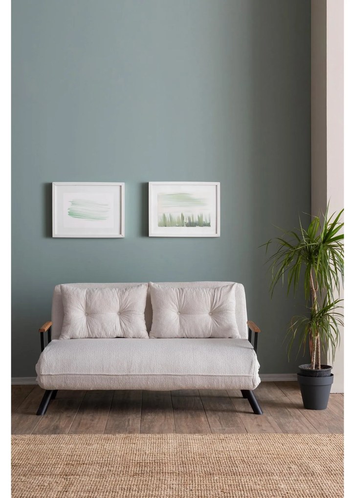 Kanapé futon Sandy (fehér). Akció -22%. 1101768