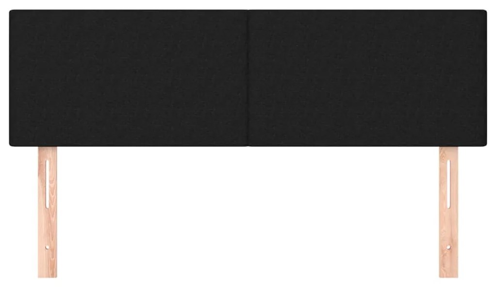 2 db fekete szövet fejtámla 72 x 5 x 78/88 cm