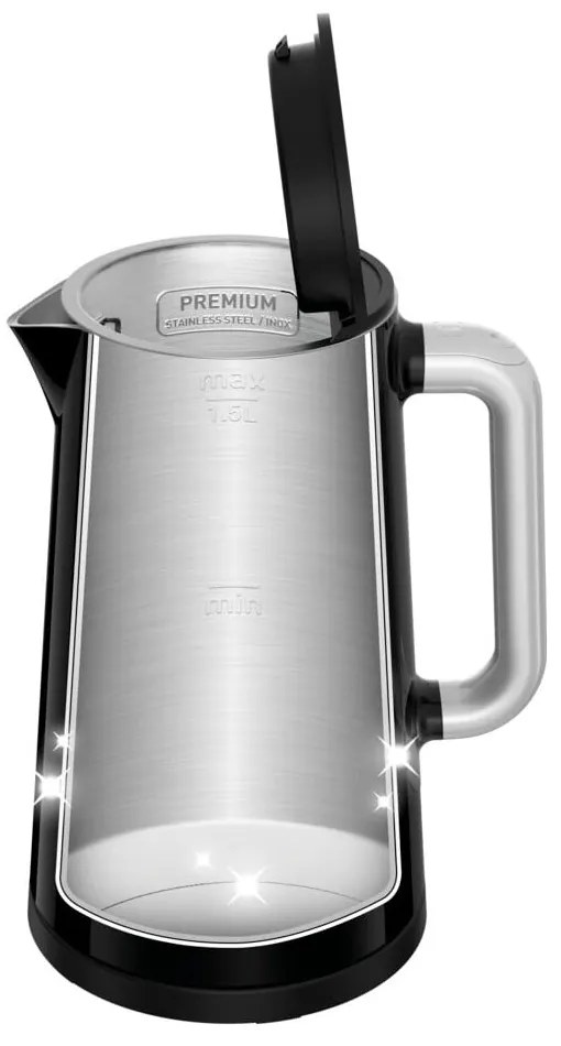 Fekete vízforraló 1,7 l KO851830 – Tefal