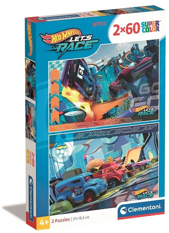 Hot Wheels Buns of Steel 2x60 db-os puzzle Clementoni
