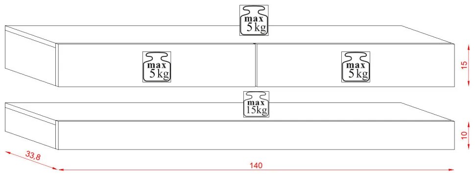FLY TV Állvány Matt Fekete/Wotan Tölgy Színben Led világítással