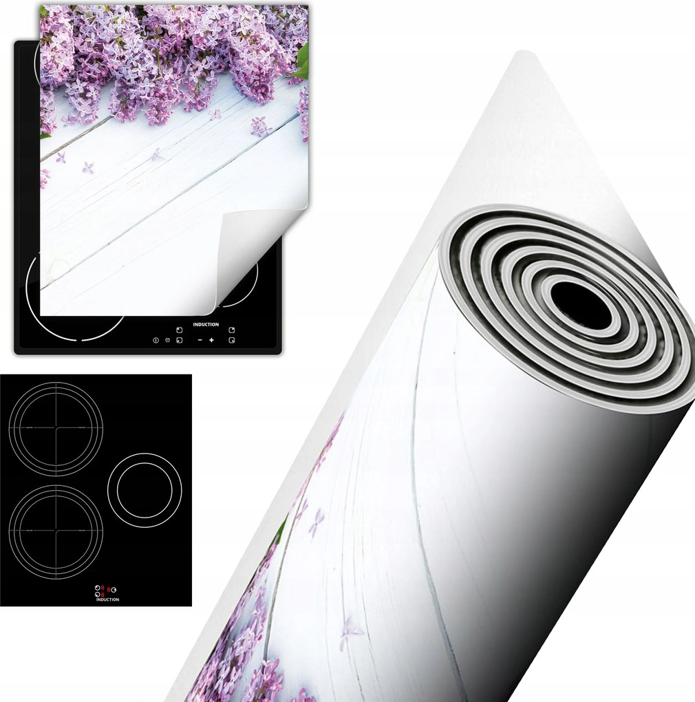 Tűzhelyvédő Szőnyeg Asztallap Dekoráció 45x52 fehér fa