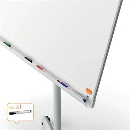 Flipchart tábla, mobil, mágneses felület, 70x100 cm, NOBO Premium Plus, fehér (VN5702)