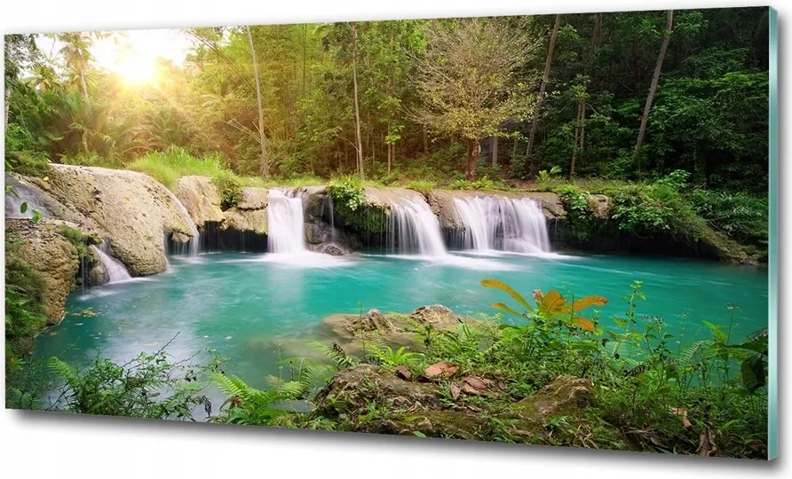 Fotó üveg kép Sziget szív alakú 125x50