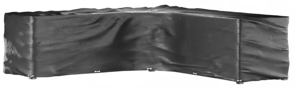 2 db L-alakú kerti bútorhuzat 20 fűzőlyukkal 300x300x90 cm
