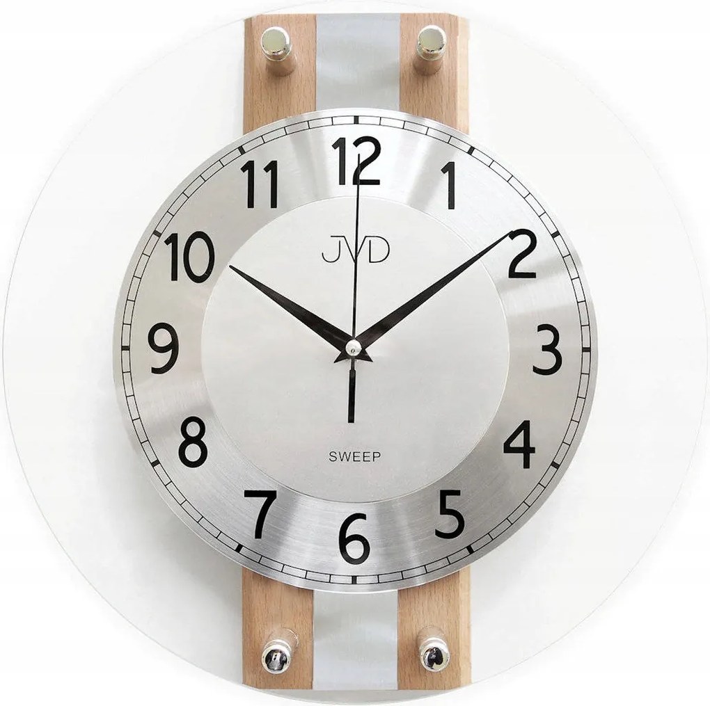 Csendes Üveg Fa Falióra NS21052/68