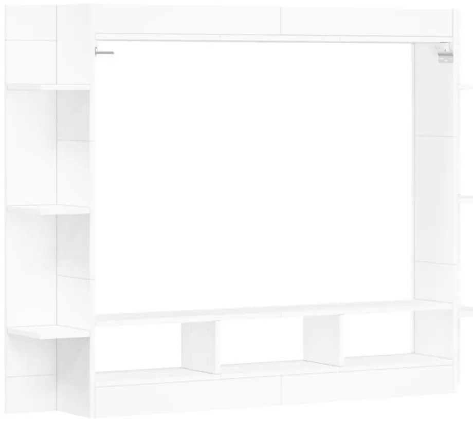 fehér szerelt fa TV-szekrény 152 x 22 x 113 cm