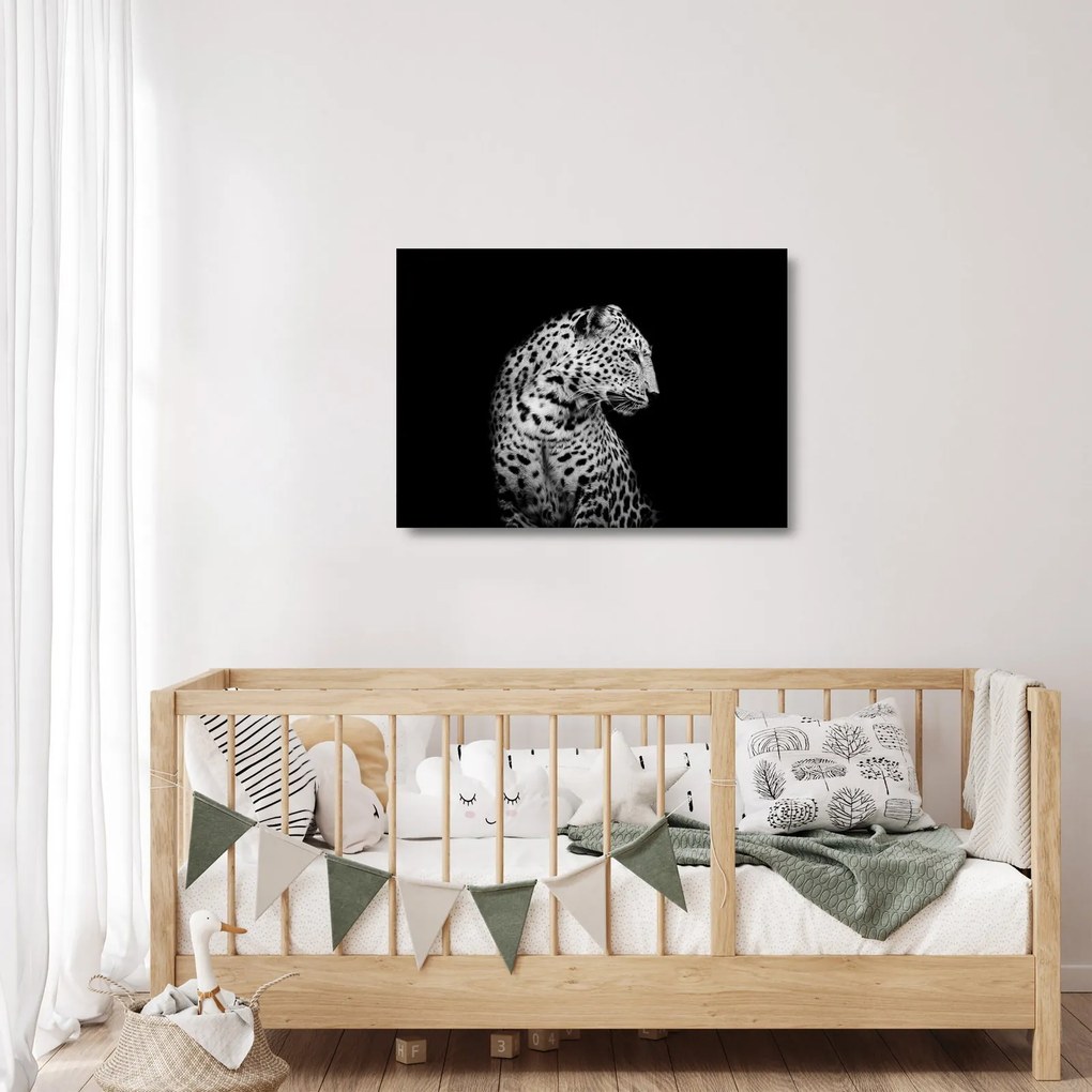Üveg kép - Leopárd (70x50 cm)