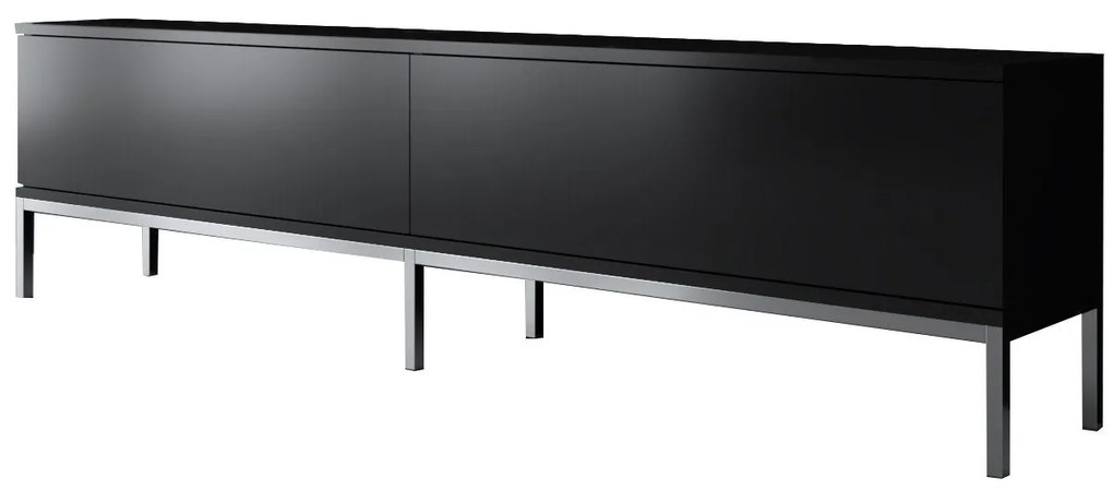 TV szekrény Lord - Black, Silver