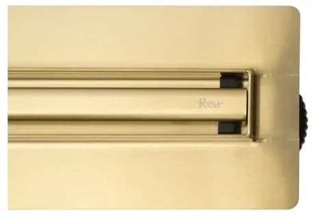 REA-G2714 - NEOX SLIM 70 cm zuhanyfolyóka, rozsdamentes acél/szálcsiszolt arany