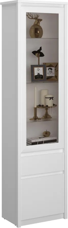 Vitrin 1D1W1S, fehér, ERODIN