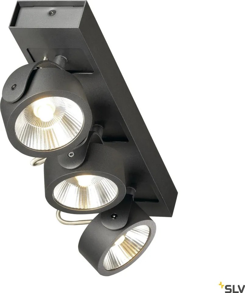 SLV KALU 1000131 Spotlámpa 3x47W/LED 3000K 3000LM IP20