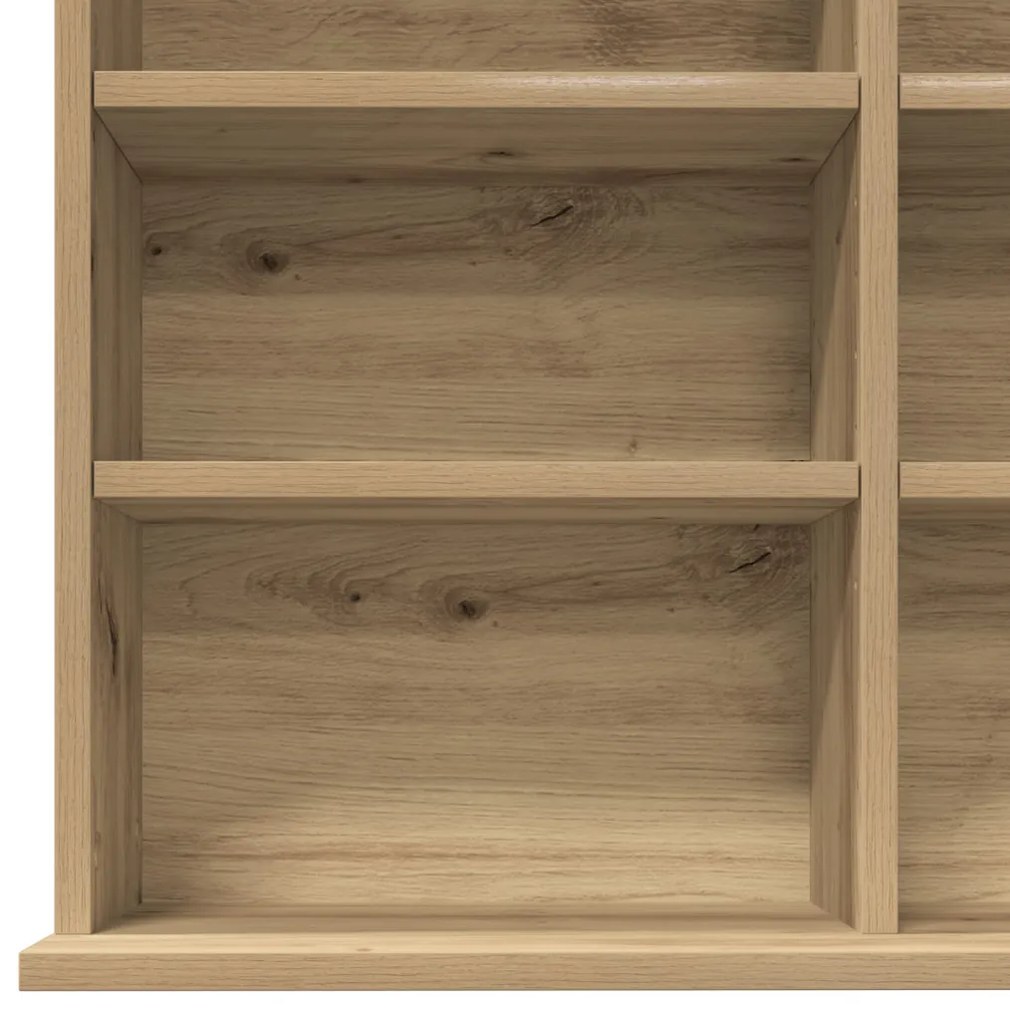 CD Szekrény Artisan Tölgyből - 101x23x177.5 cm Mérnöki Fából