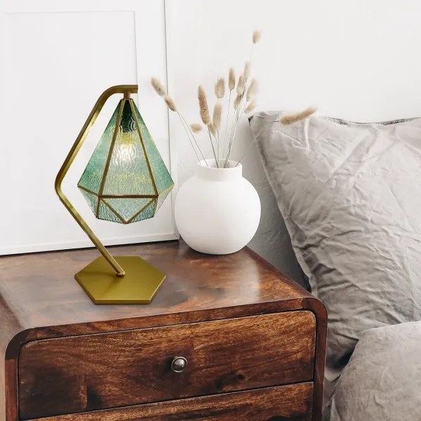 Rabalux 74200 - Asztali lámpa NORAH 1xE14/40W/230V arany/kék