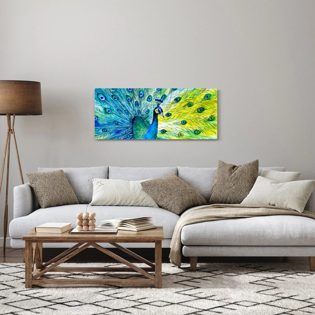Páva képe (120x50 cm)