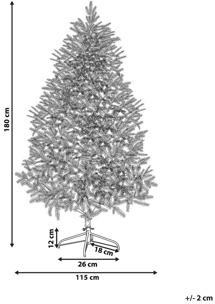 Mű karácsonyfa 180 cm HALAX (zöld). 1023184
