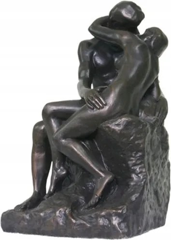 Parastone August Rodin Csók Figura 17cm barna