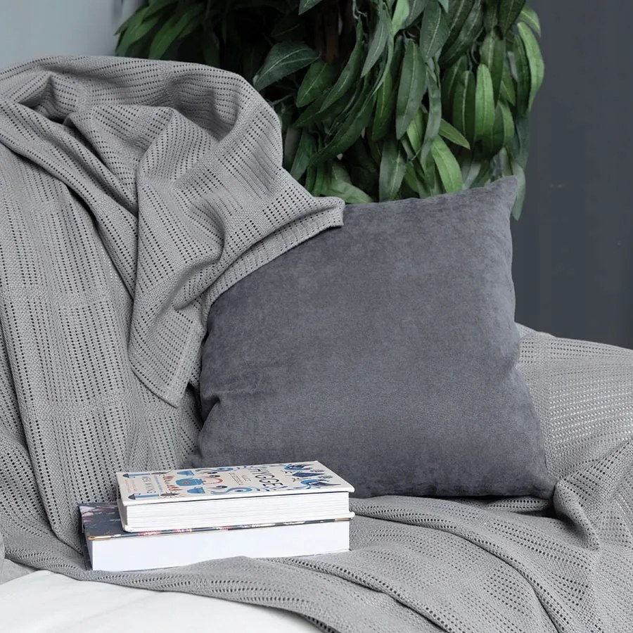 Meleg Téli Takaró Szürke Színben 150x200