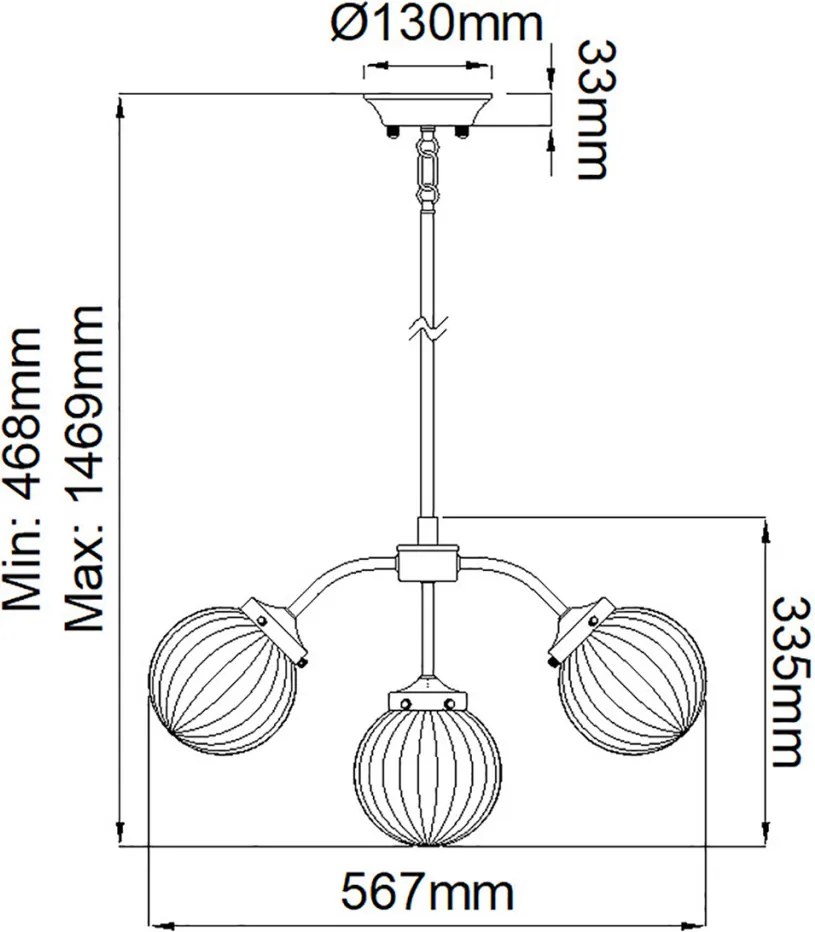 Elstead Lighting COSMOS DL-COSMOS5 Függőlámpa 5x60W/E14