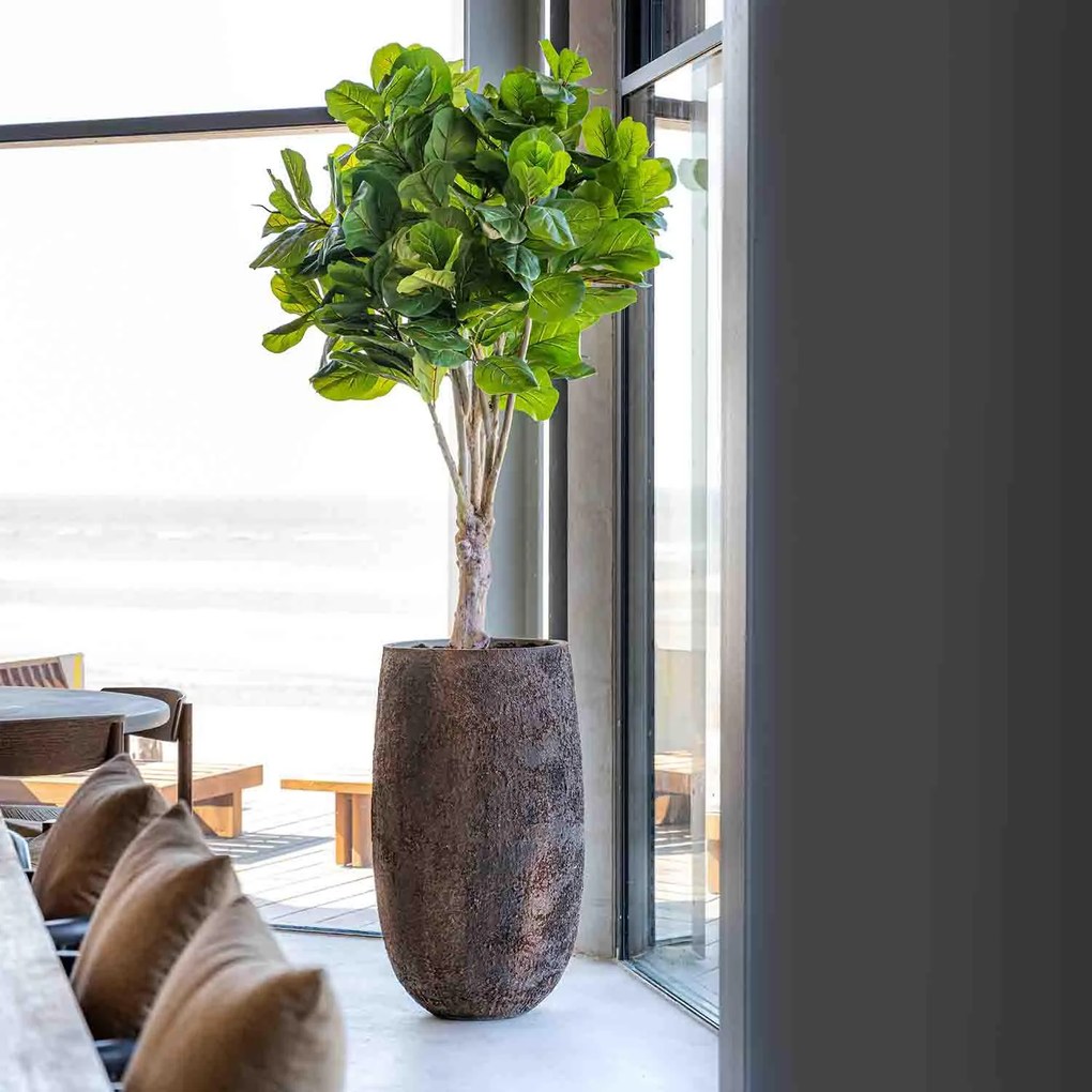 Květináč Tarb, barva bílá s vysokým leskem, více velikostí - PotteryPots méret: XL - magasság 90 cm, ⌀ 50 cm