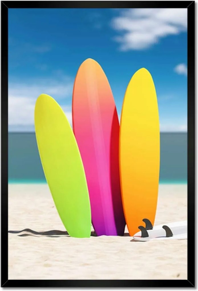 Poszterek keretben 40x60 Színes szörfdeszkák