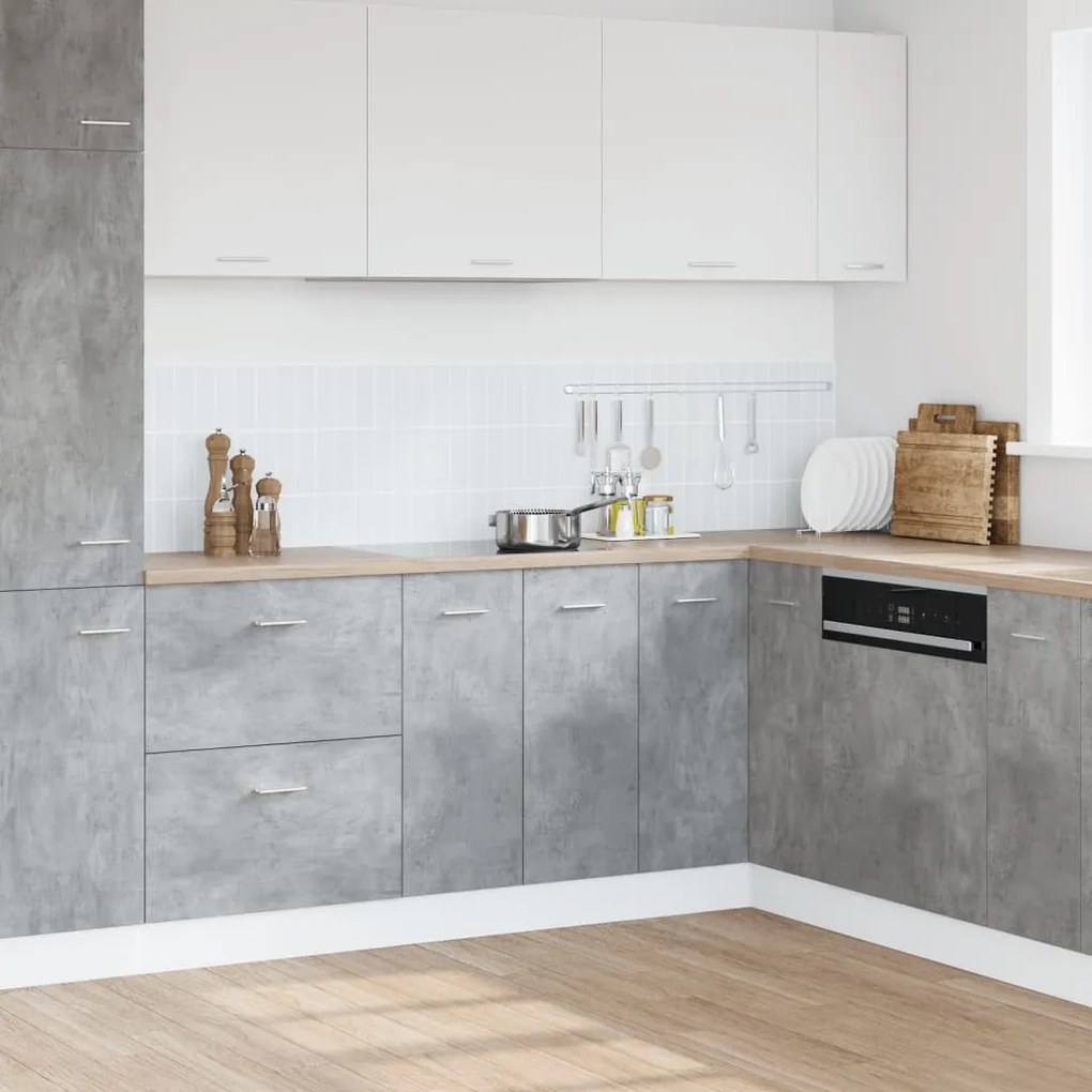 “Lyon” betonszürke szerelt fa mosogató alsószekrény