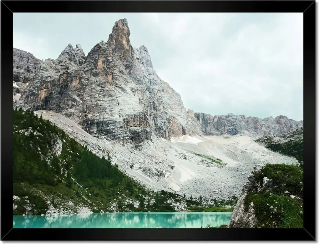 Poszterek keretben 40x30 Türkiz víz a hegyekben