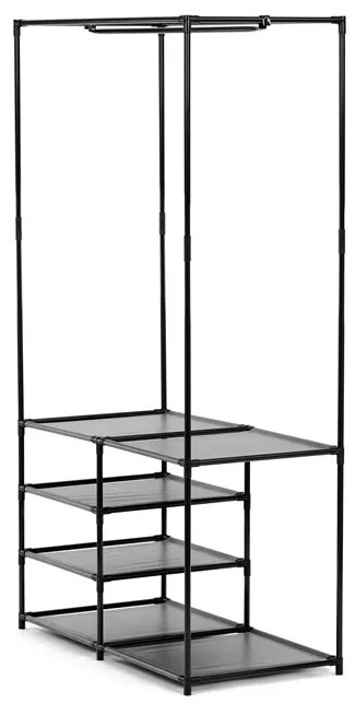 Fekete Fém Ruhafogas. BK – GD-172