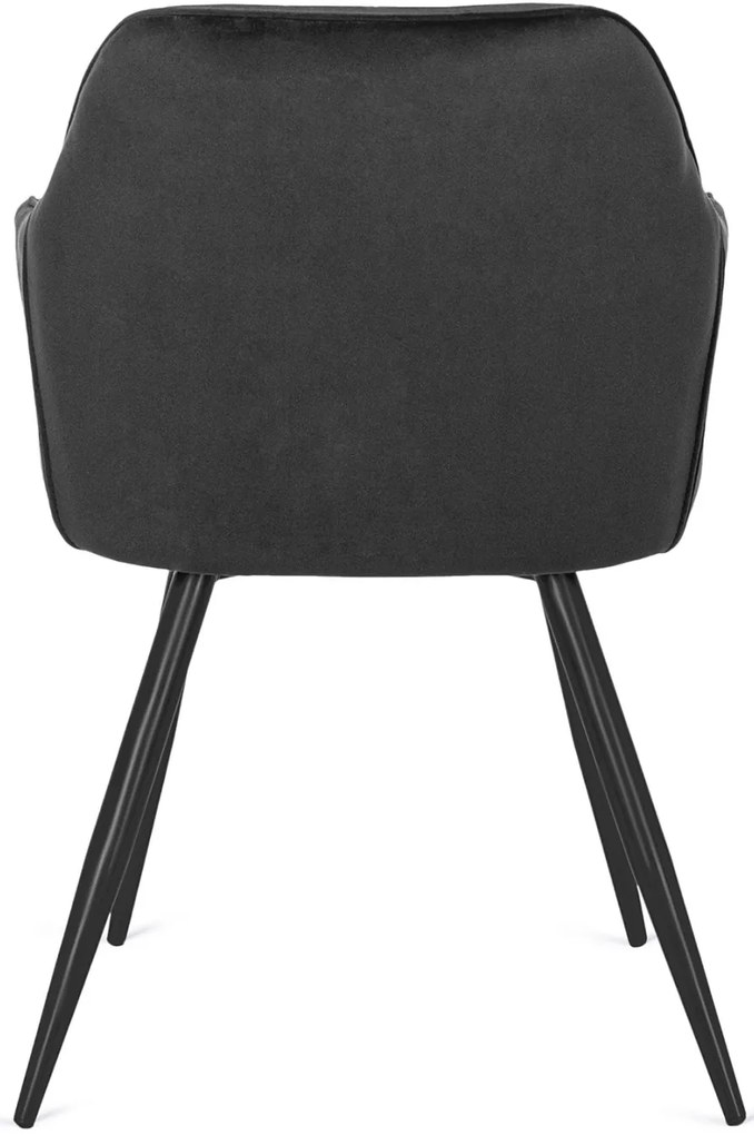 MEGAN Fekete Bársony Étkezőszék
