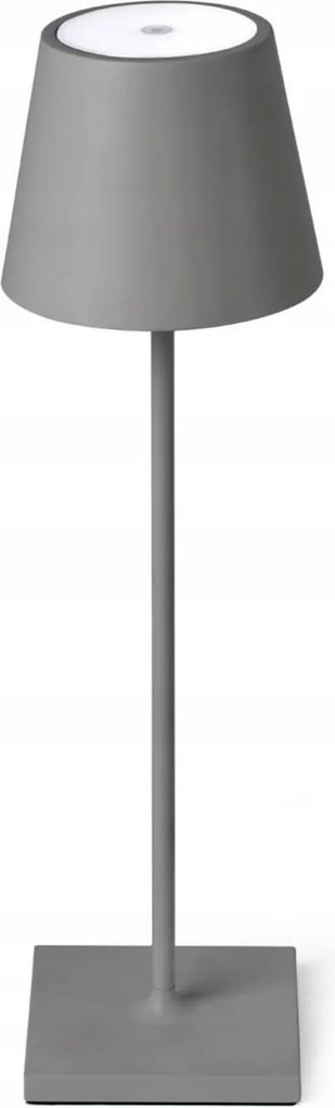 Faro Toc 380 szürke hordozható Led asztali lámpa IP54, 3000K, 2W, Usb töltés
