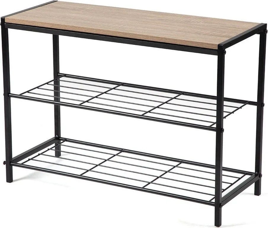 Fekete acél cipőtartó 63x44x30 cm Asten – Bonami Essentials