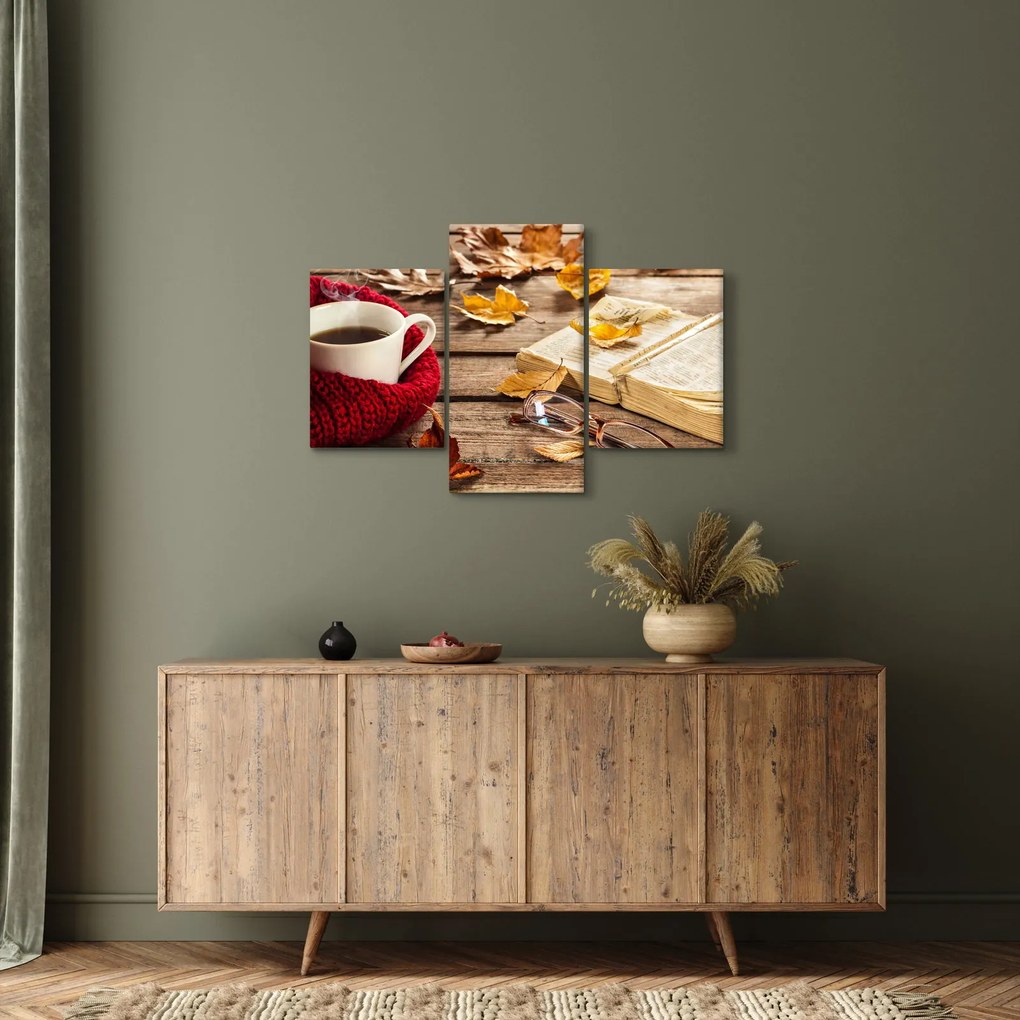 Kép - Őszi csésze tea (90x60 cm)