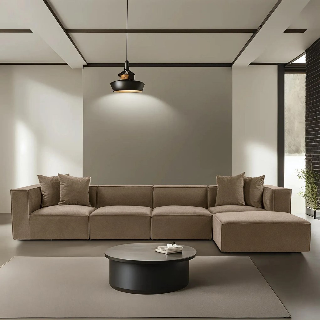 Sarokkanapé Sora (L1-O1-O1-1R-POUFFE ) - Barna