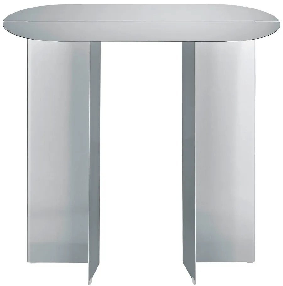 Matt ezüstszínű rozsdamentes acél konzolasztal 35x80 cm Oru – Blomus