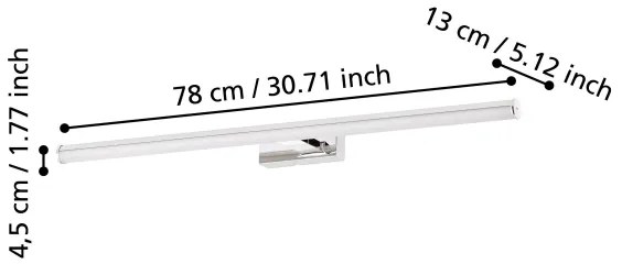 Eglo 97083 - LED Fürdőszobai tükörmegvilágító VADUMI 1xLED/14W/230V